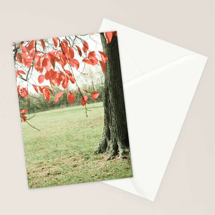 Autumn Red Stationery Card Gallery Image 2
