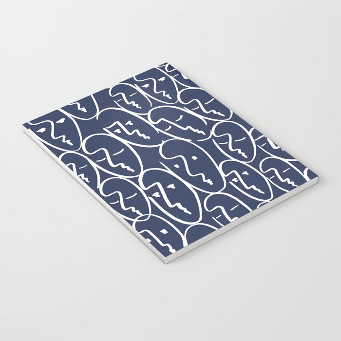 faces (navy) Notebook Gallery Image 3
