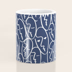 faces (navy) Coffee Mug Gallery Image 4