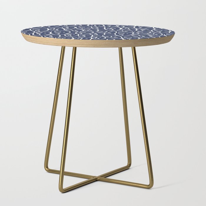 faces (navy) Side Table Gallery Image 1