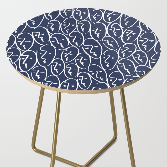 faces (navy) Side Table Gallery Image 2