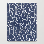 faces (navy) Notebook Gallery Image 4
