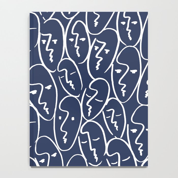 faces (navy) Notebook Gallery Image 4