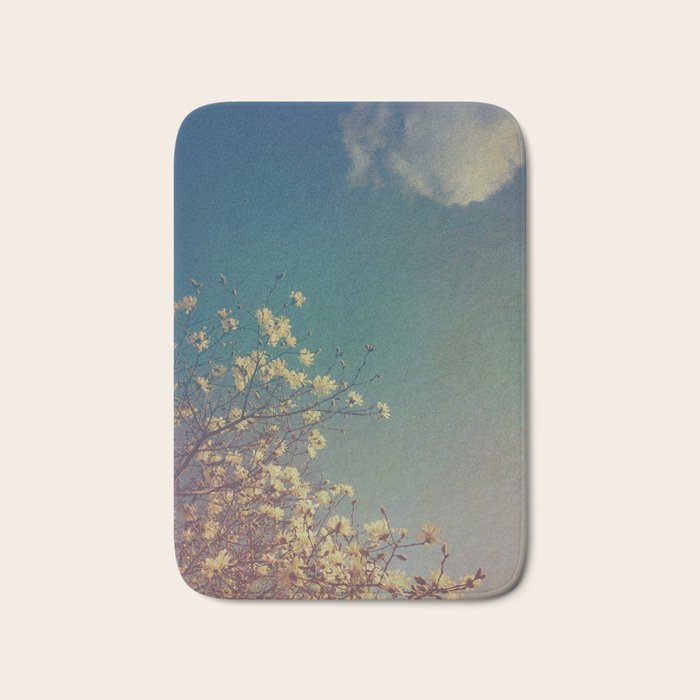 Head in the Clouds - minimal cottage core nature photo Bath Mat Gallery Image 1