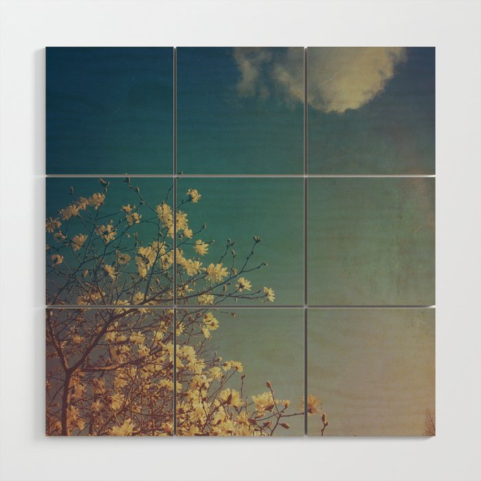 Head in the Clouds - minimal cottage core nature photo Wood Wall Art Gallery Image 1