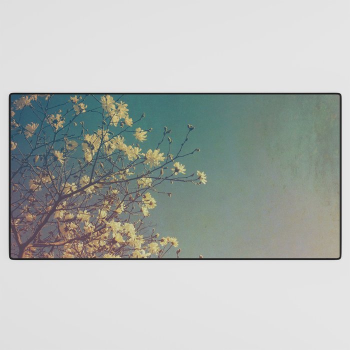 Head in the Clouds - minimal cottage core nature photo Desk Mat Gallery Image 3