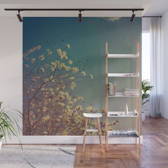 Head in the Clouds - minimal cottage core nature photo Wall Mural Gallery Image 1
