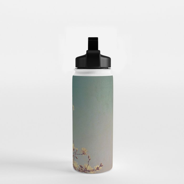 Head in the Clouds - minimal cottage core nature photo Water Bottle Gallery Image 2