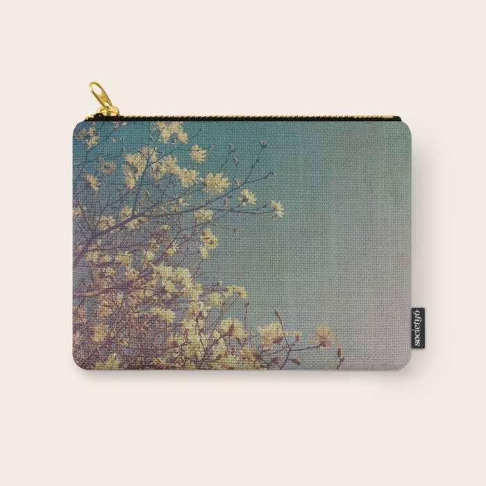 Head in the Clouds - minimal cottage core nature photo Carry All Pouch Gallery Image 1