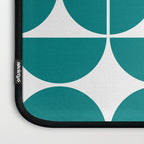 Mid Century Modern Geometric 04 Teal Laptop Sleeve Gallery Image 3