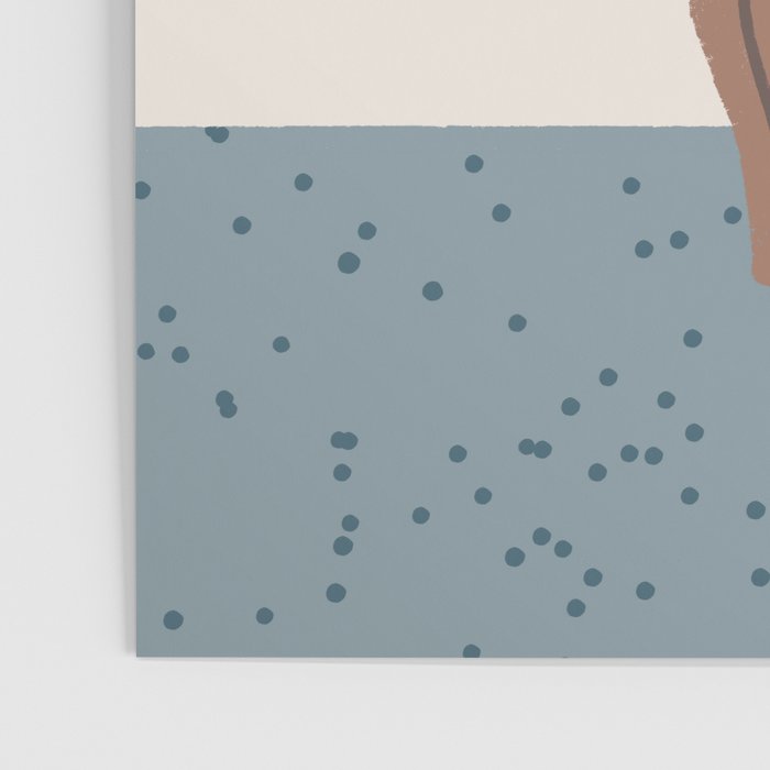 Brown Flowers in a Vase - Minimalist Floral Still Life Poster Gallery Image 3