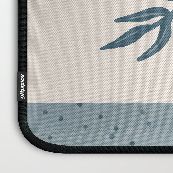 Brown Flowers in a Vase - Minimalist Floral Still Life Laptop Sleeve Gallery Image 3
