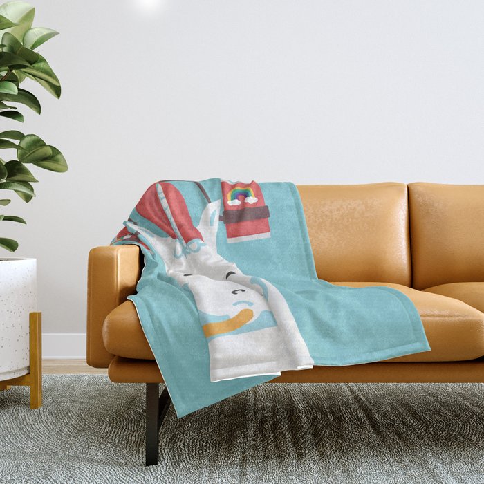 Rainbow Juice Throw Blanket Gallery Image 1