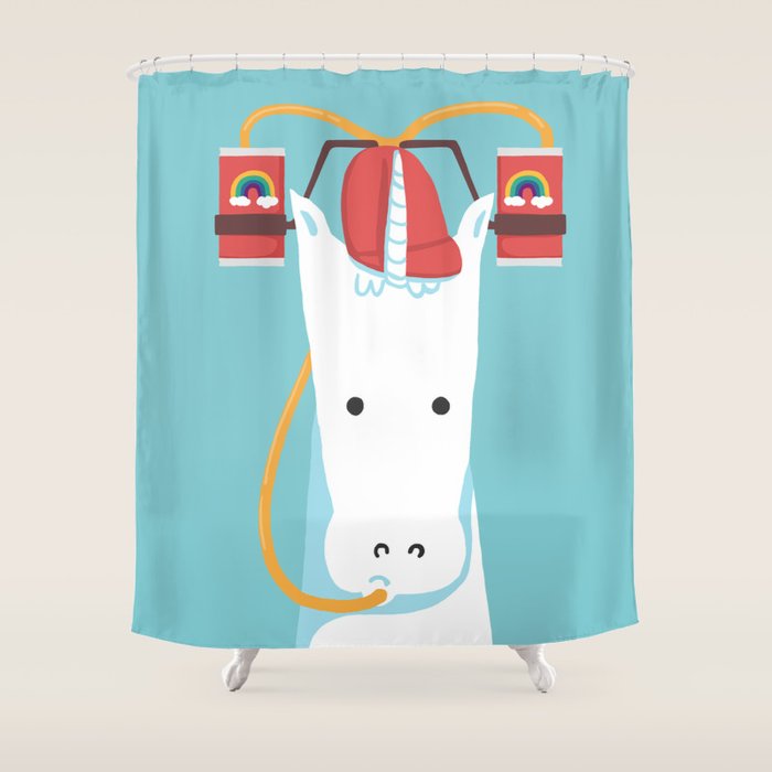 Rainbow Juice Shower Curtain Gallery Image 1
