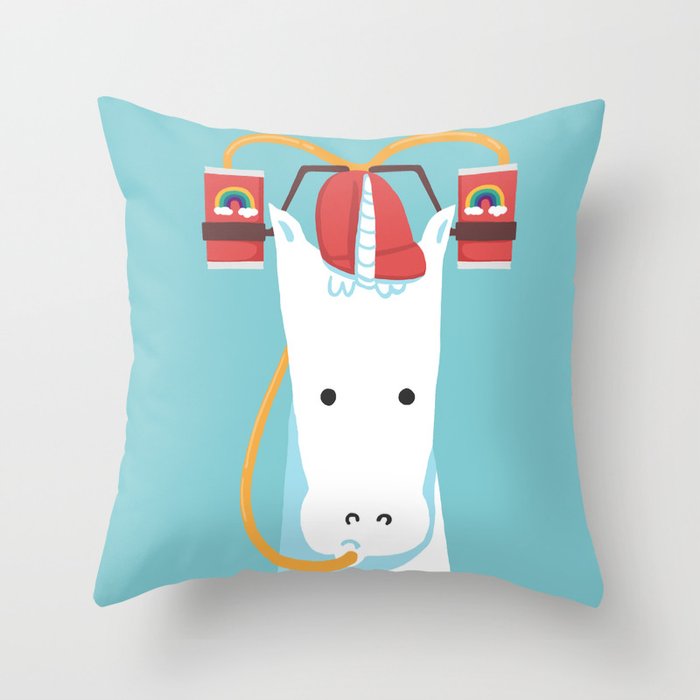 Rainbow Juice Throw Pillow Gallery Image 6