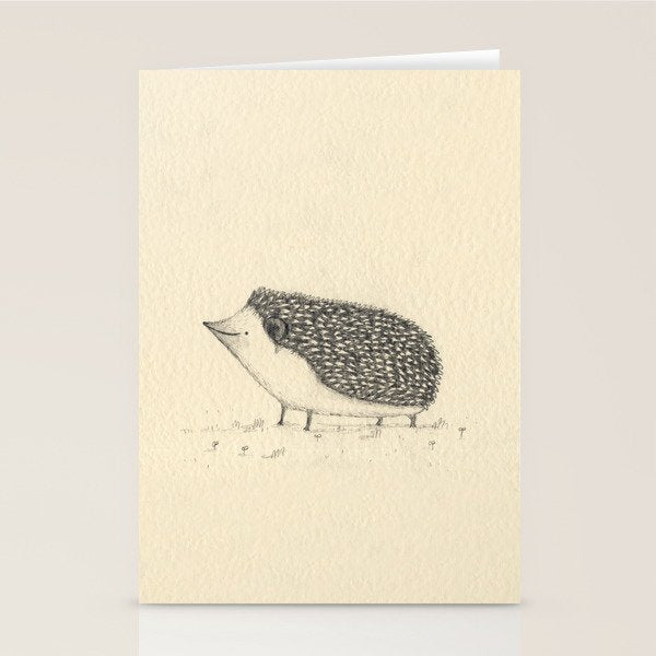 Monochrome Hedgehog Stationery Card Gallery Image 2
