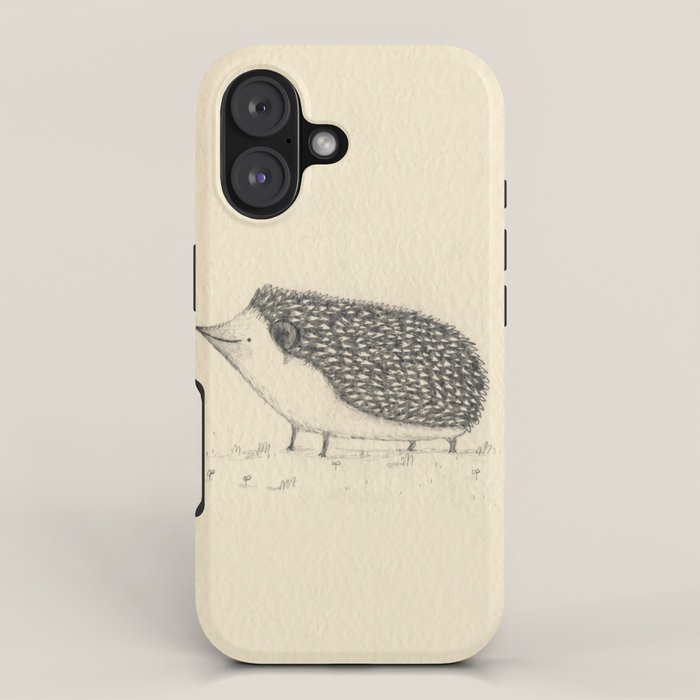 Monochrome Hedgehog iPhone Case Gallery Image 1