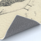 Monochrome Hedgehog Rug Gallery Image 4