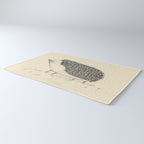 Monochrome Hedgehog Rug Gallery Image 3