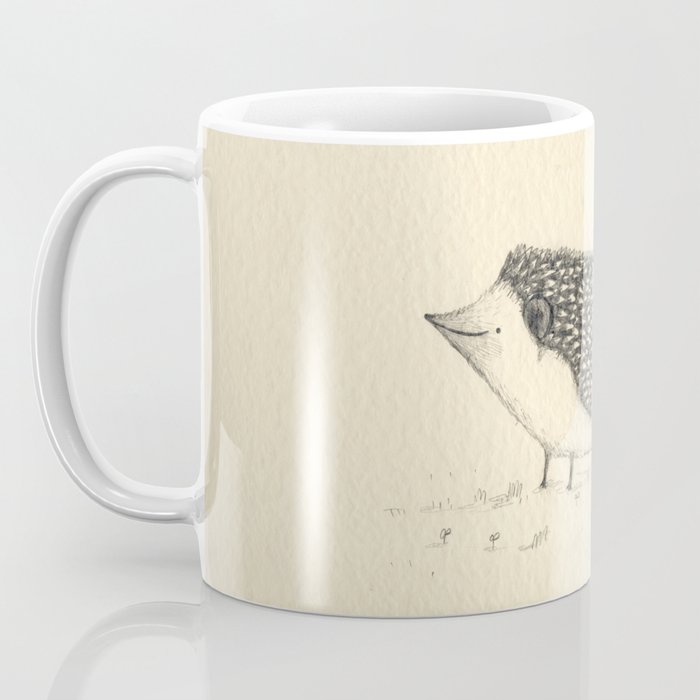 Monochrome Hedgehog Coffee Mug Gallery Image 3