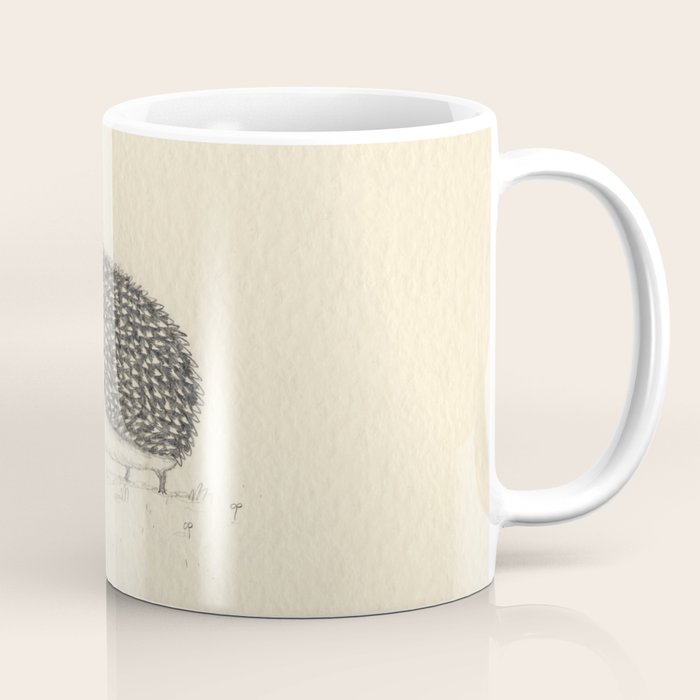 Monochrome Hedgehog Coffee Mug Gallery Image 1