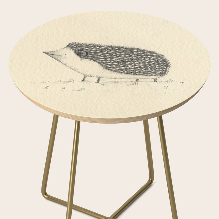 Monochrome Hedgehog Side Table Gallery Image 2