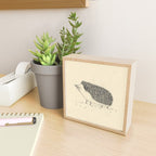 Monochrome Hedgehog Mini Art Print Gallery Image 2