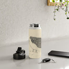 Monochrome Hedgehog Water Bottle Gallery Image 4
