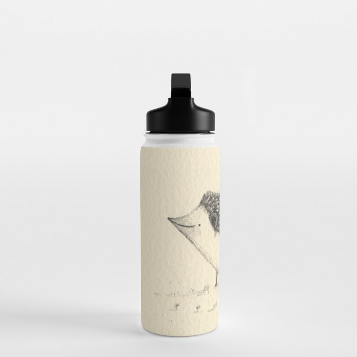 Monochrome Hedgehog Water Bottle Gallery Image 3