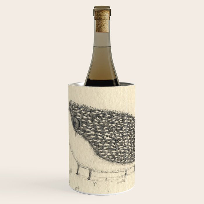 Monochrome Hedgehog Wine Chiller Gallery Image 1