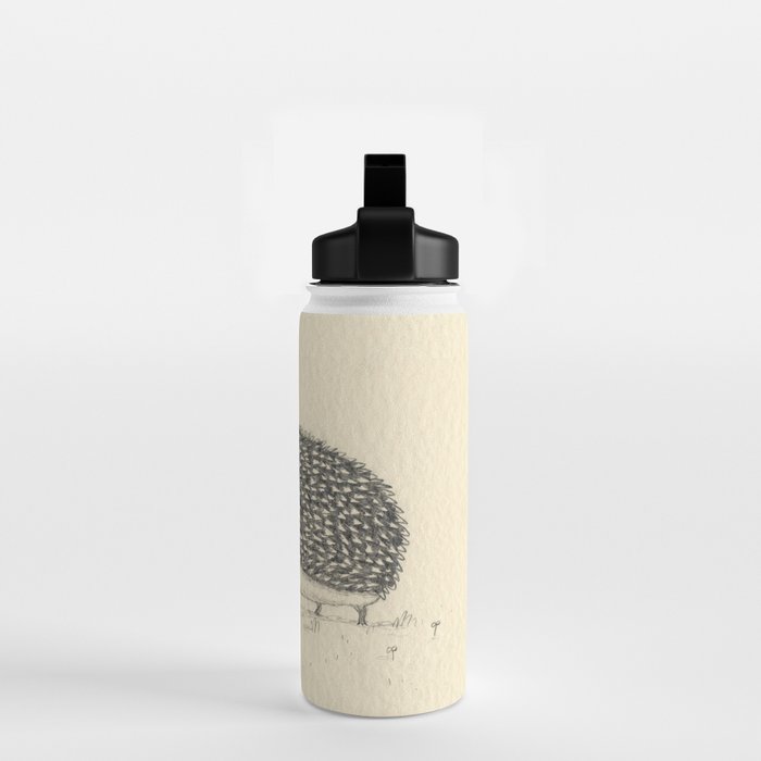 Monochrome Hedgehog Water Bottle Gallery Image 2