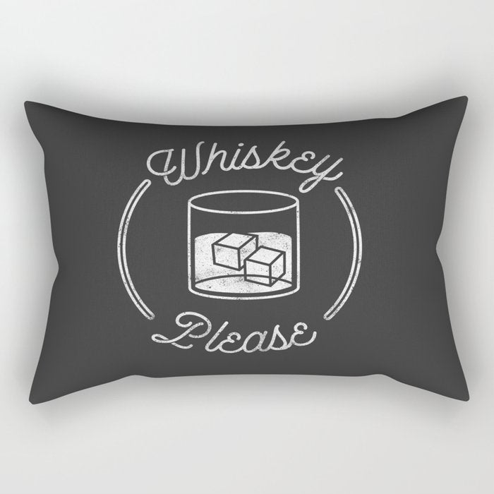 Whiskey Please 2 Rectangular Pillow Gallery Image 1