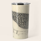 Monochrome Hedgehog Travel Mug Gallery Image 1