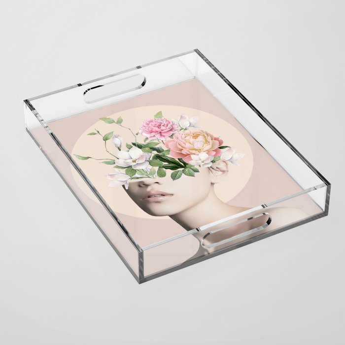 Floral beauty 5 Acrylic Tray Gallery Image 1