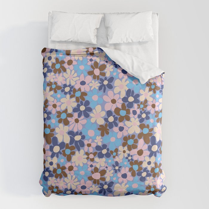 Amour blue Duvet Cover Gallery Image 1