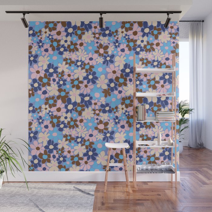 Amour blue Wall Mural Gallery Image 1
