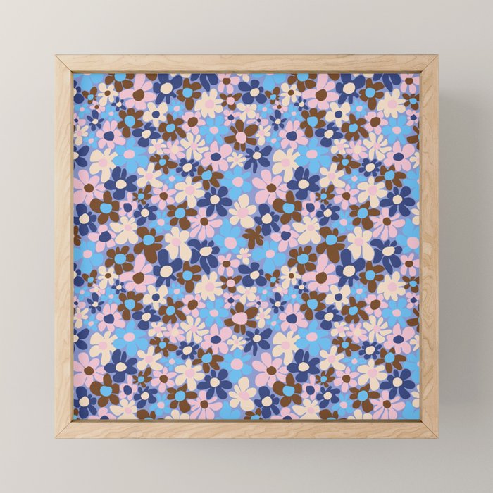 Amour blue Mini Art Print Gallery Image 1
