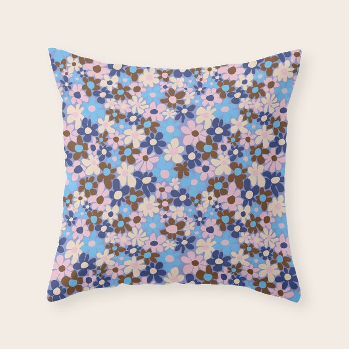 Amour blue Throw Pillow Gallery Image 6