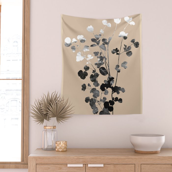 Minimalist Botanica Wall Tapestry Gallery Image 2
