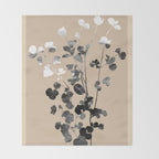Minimalist Botanica Throw Blanket Gallery Image 2