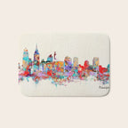 Philadelphia Pennsylvania skyline Bath Mat Gallery Image 1