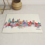 Philadelphia Pennsylvania skyline Rug Gallery Image 1