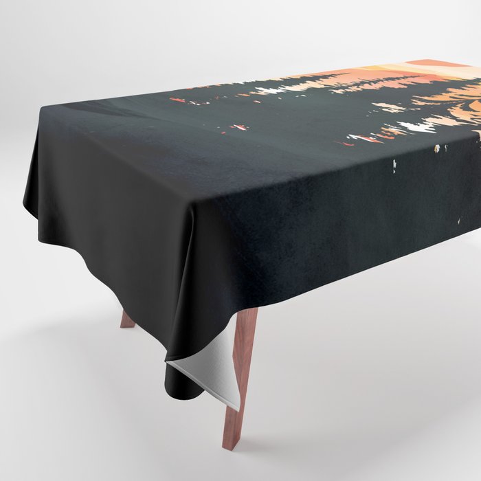 Pine Forest Sunset 2 Tablecloth Gallery Image 1