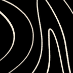 Minimalist Topographical Abstract in Black and Almond Cream Coffee Mug Gallery Image 2