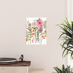 Watercolor Floral Bouquet  Soft  Romantic Art by Karen Fields Poster Gallery Image 2