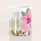 Watercolor Floral Bouquet  Soft  Romantic Art by Karen Fields Coffee Mug Gallery Image 4