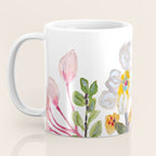 Watercolor Floral Bouquet  Soft  Romantic Art by Karen Fields Coffee Mug Gallery Image 3