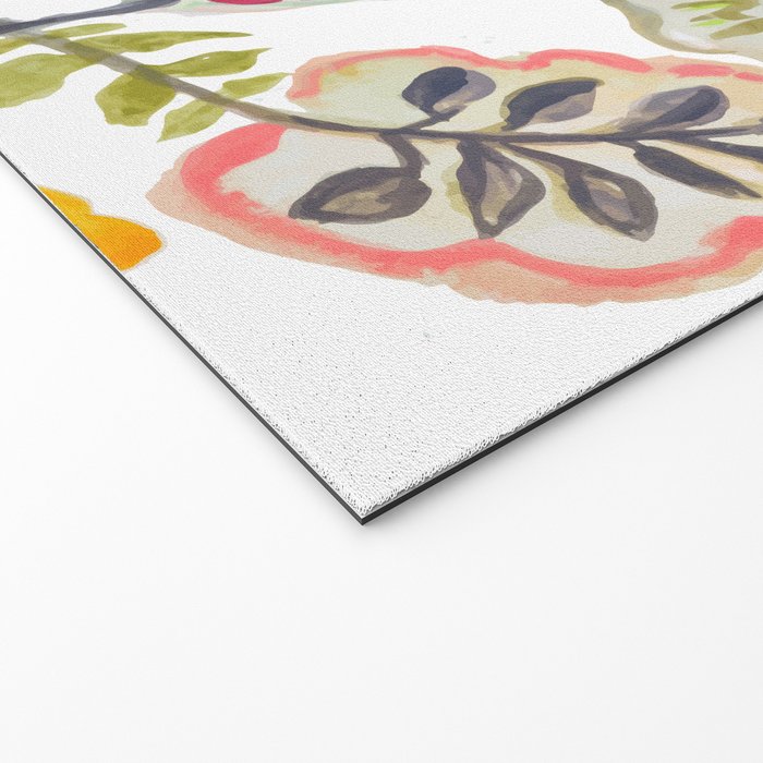 Watercolor Floral Bouquet  Soft  Romantic Art by Karen Fields Welcome Mat Gallery Image 2