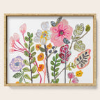 Watercolor Floral Bouquet  Soft  Romantic Art by Karen Fields Serving Tray Gallery Image 1