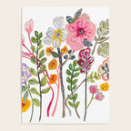 Watercolor Floral Bouquet  Soft  Romantic Art by Karen Fields Poster Gallery Image 4